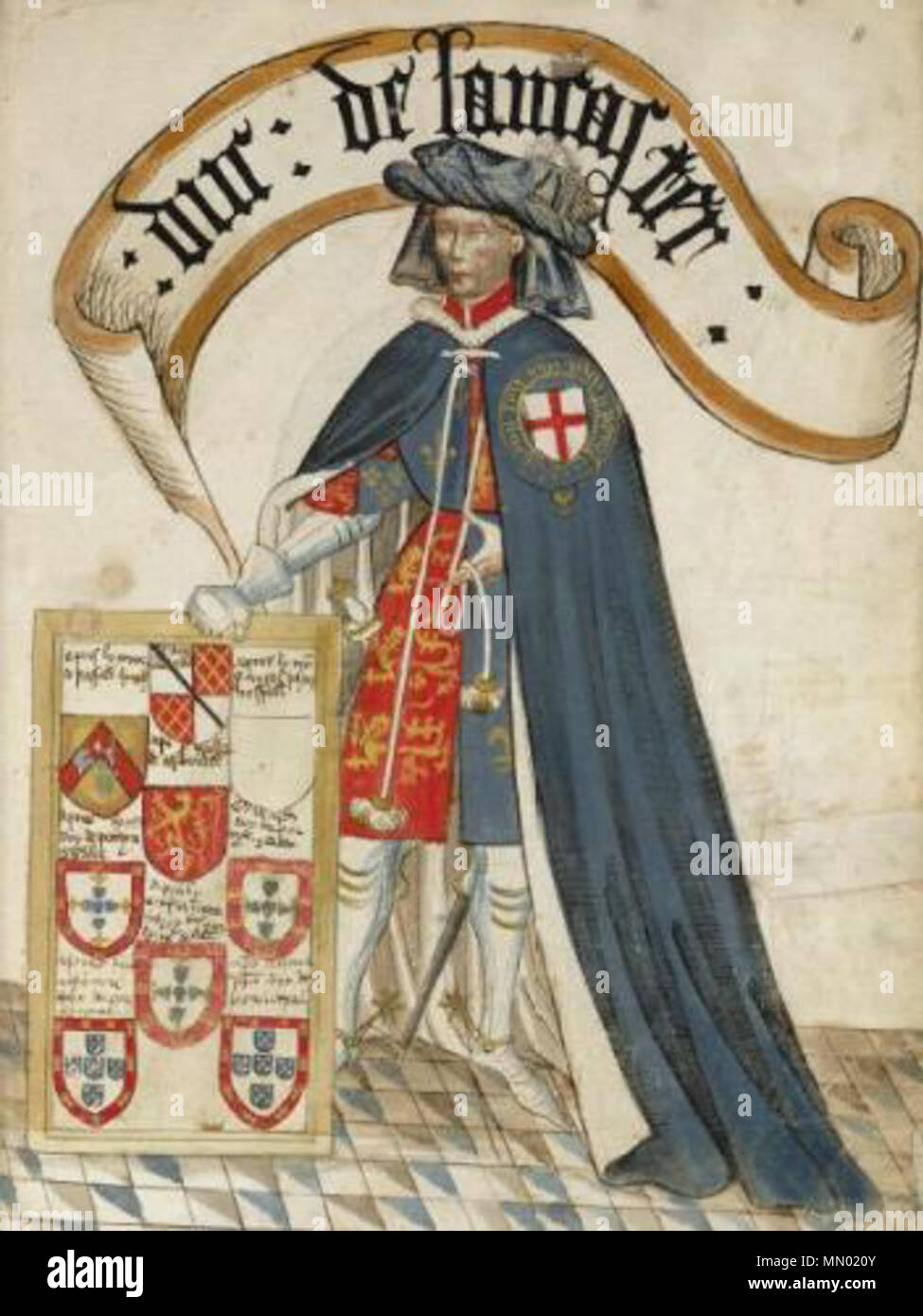 . Englisch: Heinrich von Grosmont, erster Herzog von Lancaster, in Brügge Strumpfband Buch. Français: Henry de Grosmont, Première duc de Lancastre, de Le Livre Jarretière Brügge. . 4. August 2007. Unbekannt Heinrich von Grosmont Stockfoto