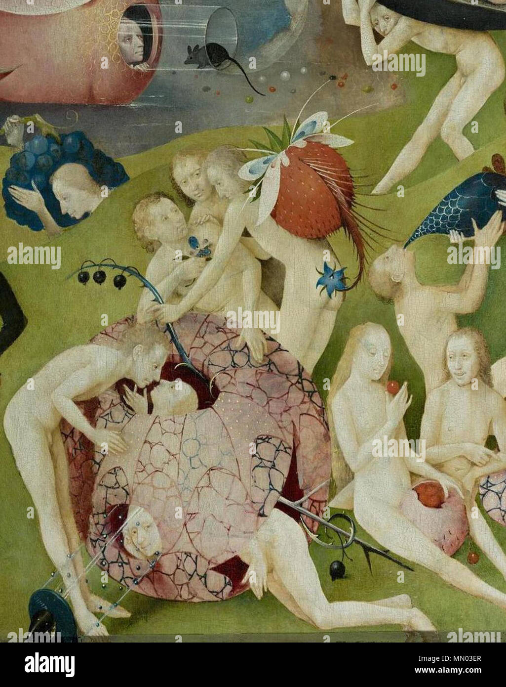 Der Garten Der Luste Zentralen Bedienfeld Detail Zwischen 1480
