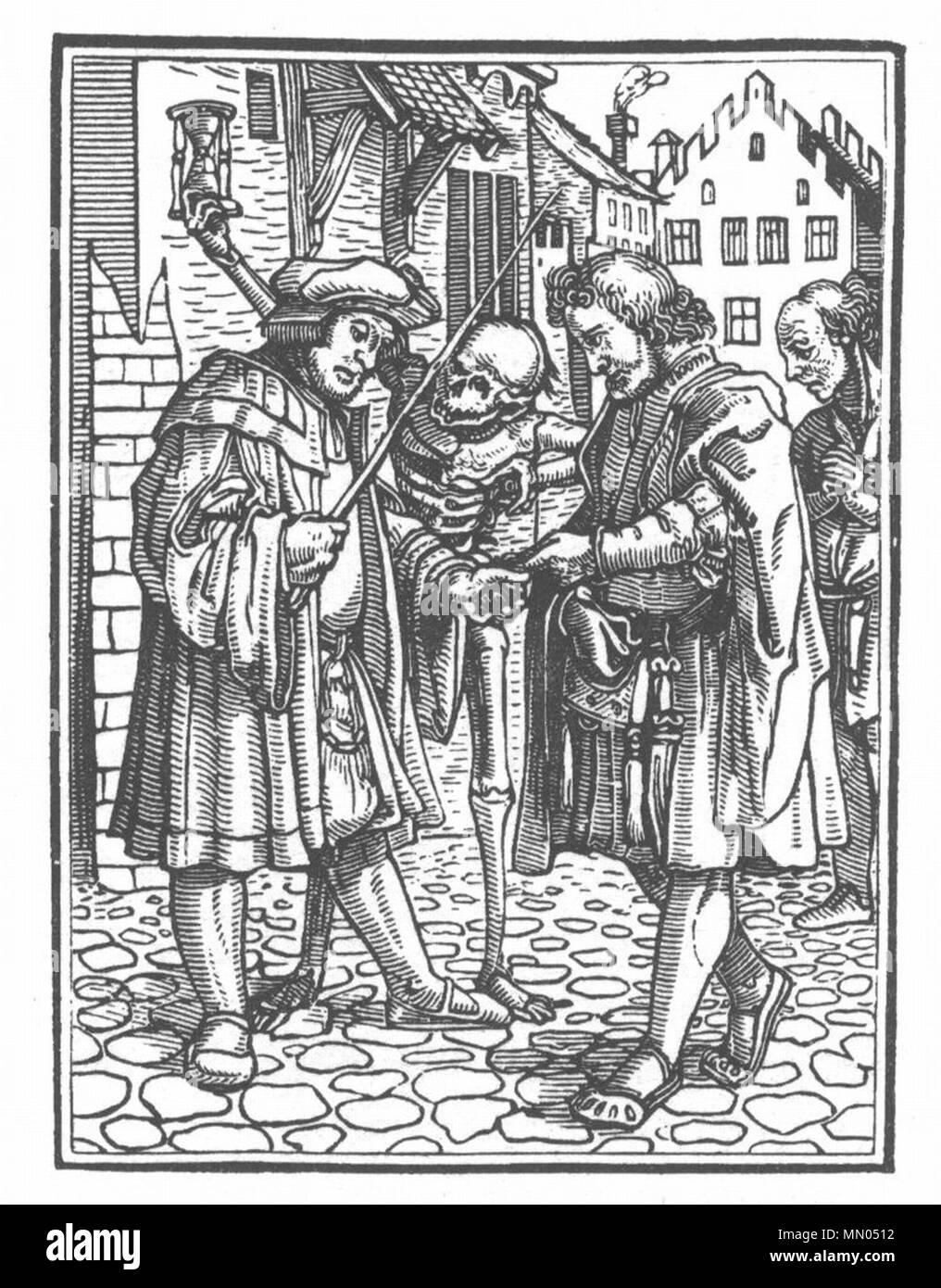 . Der deutsche Maler und Zeichner Holbein Danse Macabre 19. Stockfoto