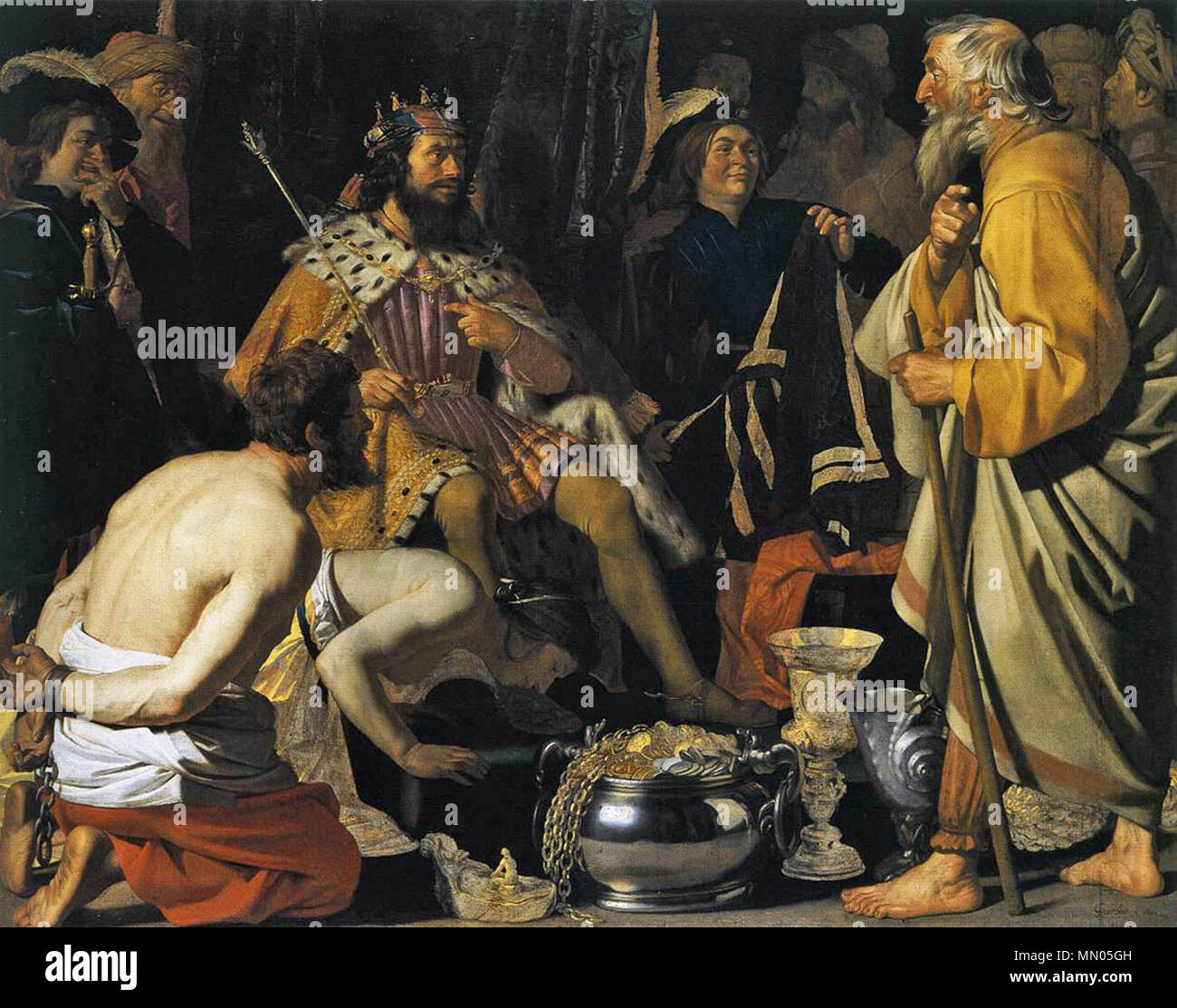 . Englisch: Solon und Krösus. 1624. Gerard van Honthorst (1592 - 1656) Alternative Namen Gerard Honthorst, Gerard Hermansz. van Honthorst, Gerardus Honthorst, Gerrit van Honthorst Hondhorst, Gerrit, Gerrit van Honthorst, Gherardo Fiammingo, Gherardo della Notte, Gherardo delle Notti, Gherardo Delle Notti Beschreibung niederländische Maler, Grafiker und Maler Geburtsdatum / Tod 4. November 1592 bis 27. April 1656 Ort der Geburt / Todes Utrecht Utrecht arbeiten Ort Utrecht, in Rom (1610 - 1620), Utrecht (1620 - 1628), London (Mai 1628 - Dezember 1628), Den Haag (1637-1651), Utrecht (1652 Stockfoto . Englisch: Solon und Krösus. 1624. Gerard van Honthorst (1592 - 1656) Alternative Namen Gerard Honthorst, Gerard Hermansz. van Honthorst, Gerardus Honthorst, Gerrit van Honthorst Hondhorst, Gerrit, Gerrit van Honthorst, Gherardo Fiammingo, Gherardo della Notte, Gherardo delle Notti, Gherardo Delle Notti Beschreibung niederländische Maler, Grafiker und Maler Geburtsdatum / Tod 4. November 1592 bis 27. April 1656 Ort der Geburt / Todes Utrecht Utrecht arbeiten Ort Utrecht, in Rom (1610 - 1620), Utrecht (1620 - 1628), London (Mai 1628 - Dezember 1628), Den Haag (1637-1651), Utrecht (1652 Stockfoto