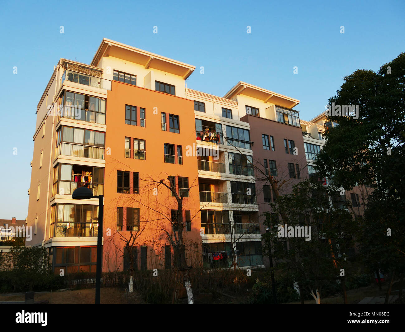 Modernes Gebäude Stil, deutsche Stadt, Shanghai Stockfoto