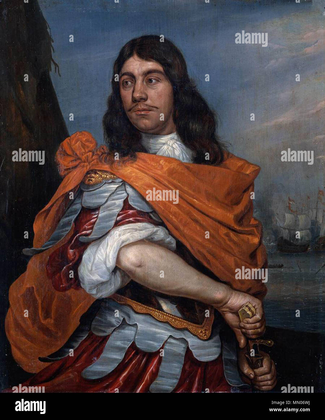 Cornelis Tromp in römischen Kostüm. 1673. Abraham Willaerts - Cornelis Tromp in römischen Kostüm - WGA 25761 Stockfoto