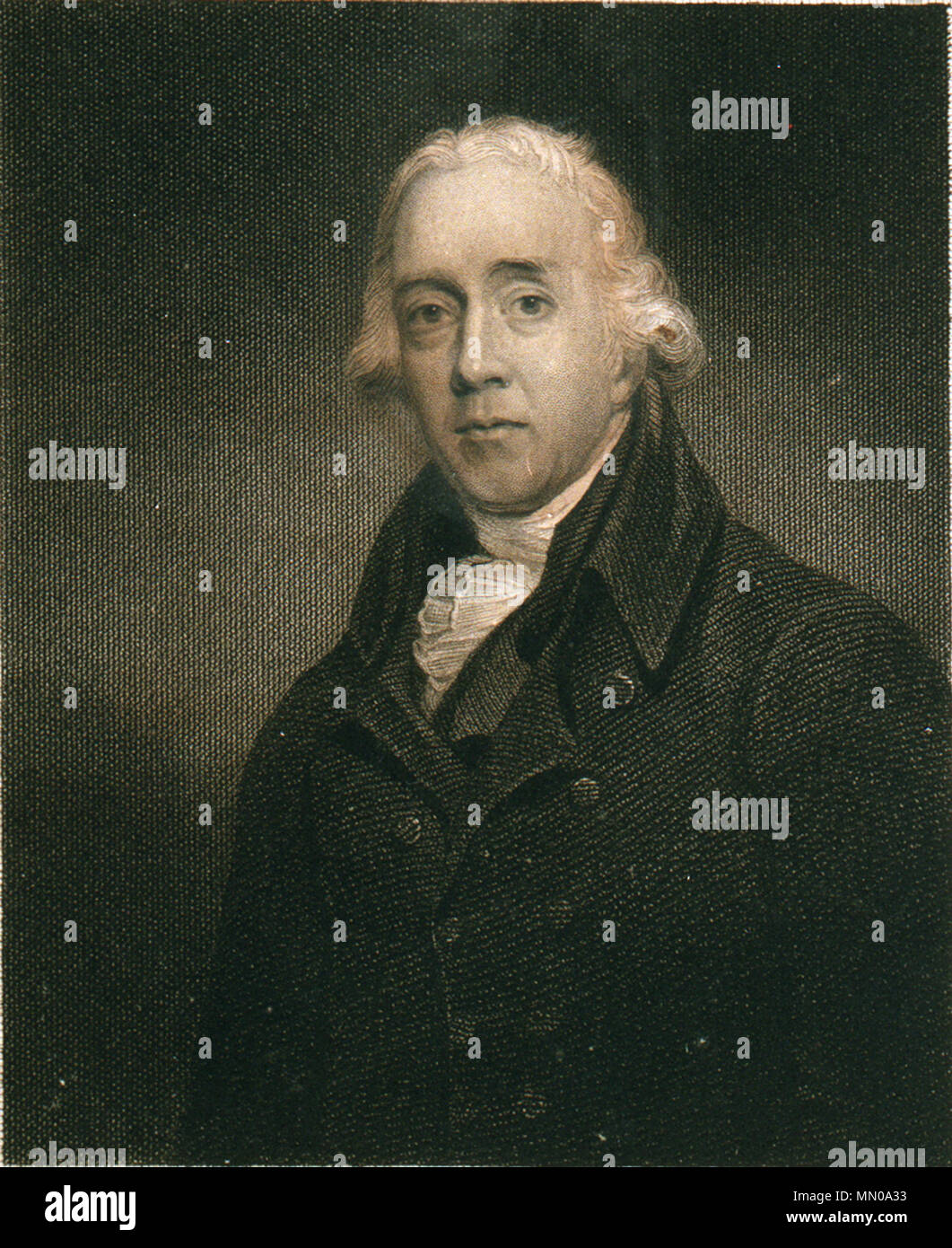 Portrait von Nicholas Pocock. zwischen 1811 und 1830. Isaac Pocock &Amp; Edward Scriven - Porträt von Nicholas Pocock Stockfoto