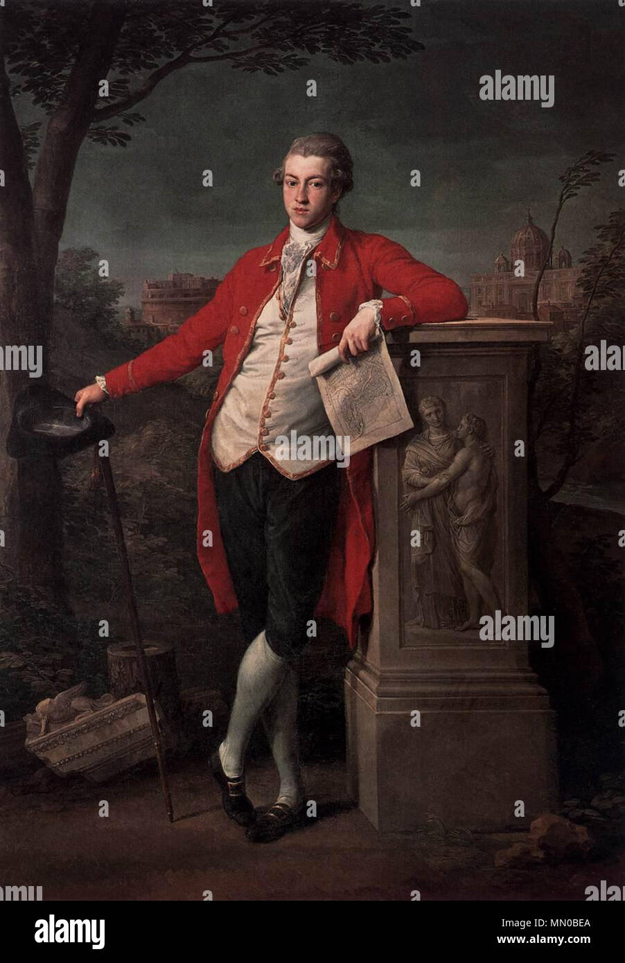 . Englisch: A Knight in Rom: Charles Cecil Roberts Francis Basset, ich Barón de Dunstanville. 1778. Pompeo Batoni - ein Ritter in Rom - Charles Cecil Roberts - WGA01509 Stockfoto