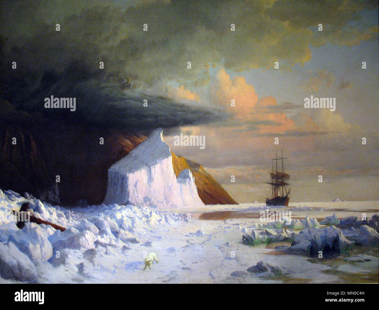 Eine arktische Sommer: Langweilig wenn die Packung in der Melville Bay. 1871. 1871 Bradford arktischen Sommer anagoria Stockfoto