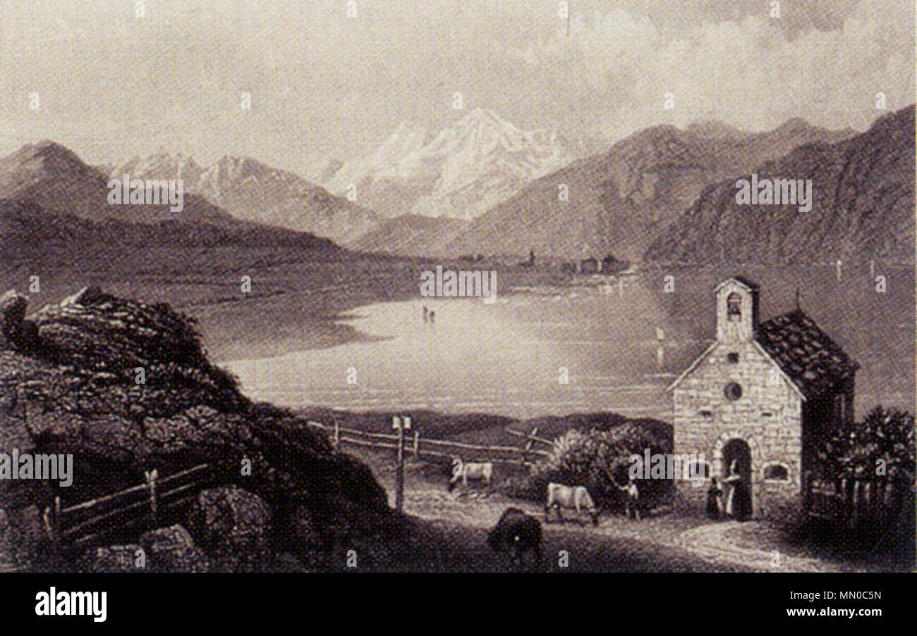 . Dieser Medien zeigt das kulturelle Erbe Denkmal mit der Nummer 15020 in Südtirol. Englisch: L.Mayer, JJ. Hinchliff, Sterben Ortelspitze, von Johann Gabriel Seidl, Wanderungen durch Tirol und Steyermark, Leipzig 1840/1841 English: Stahlstich v. l. Mayer, JJ. Hinchliff, Ortelspitze. aus Johann Gabriel Seidl sterben, Wanderungen durch Tirol und Steyermark, Leipzig 1840/1841 1840/1841. veröffentlicht. John James Hinchliff Stecher (1805-1875), Ortler Haidersee Kirchl Stockfoto