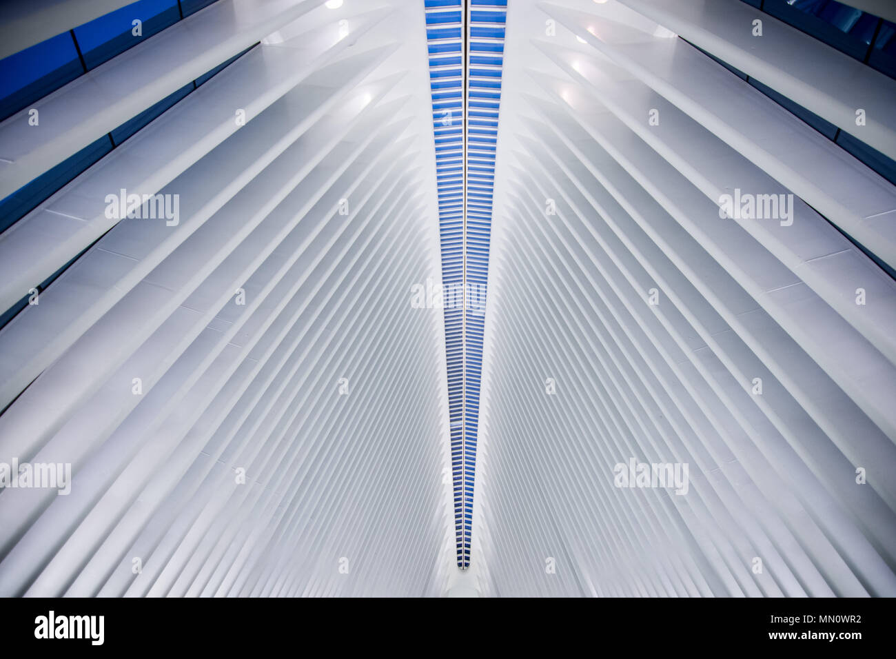 New York, USA - 29. März 2018: Die berühmten Westfield Shopping Mall im World Trade Center in New York City Stockfoto