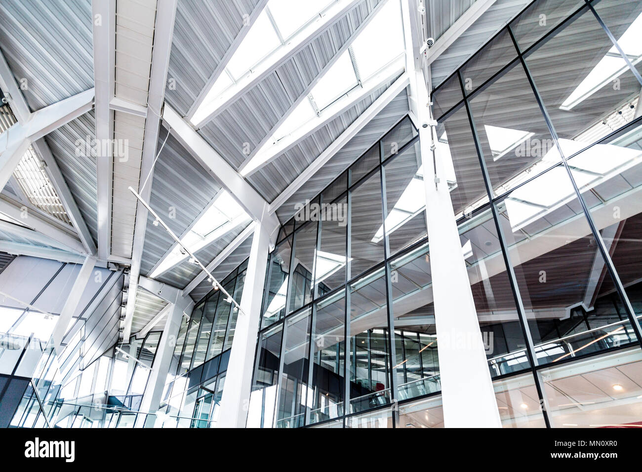 Innenraum der Crystal Gebäude - eines der Nachhaltigsten Gebäude der Welt, London, UK Stockfoto