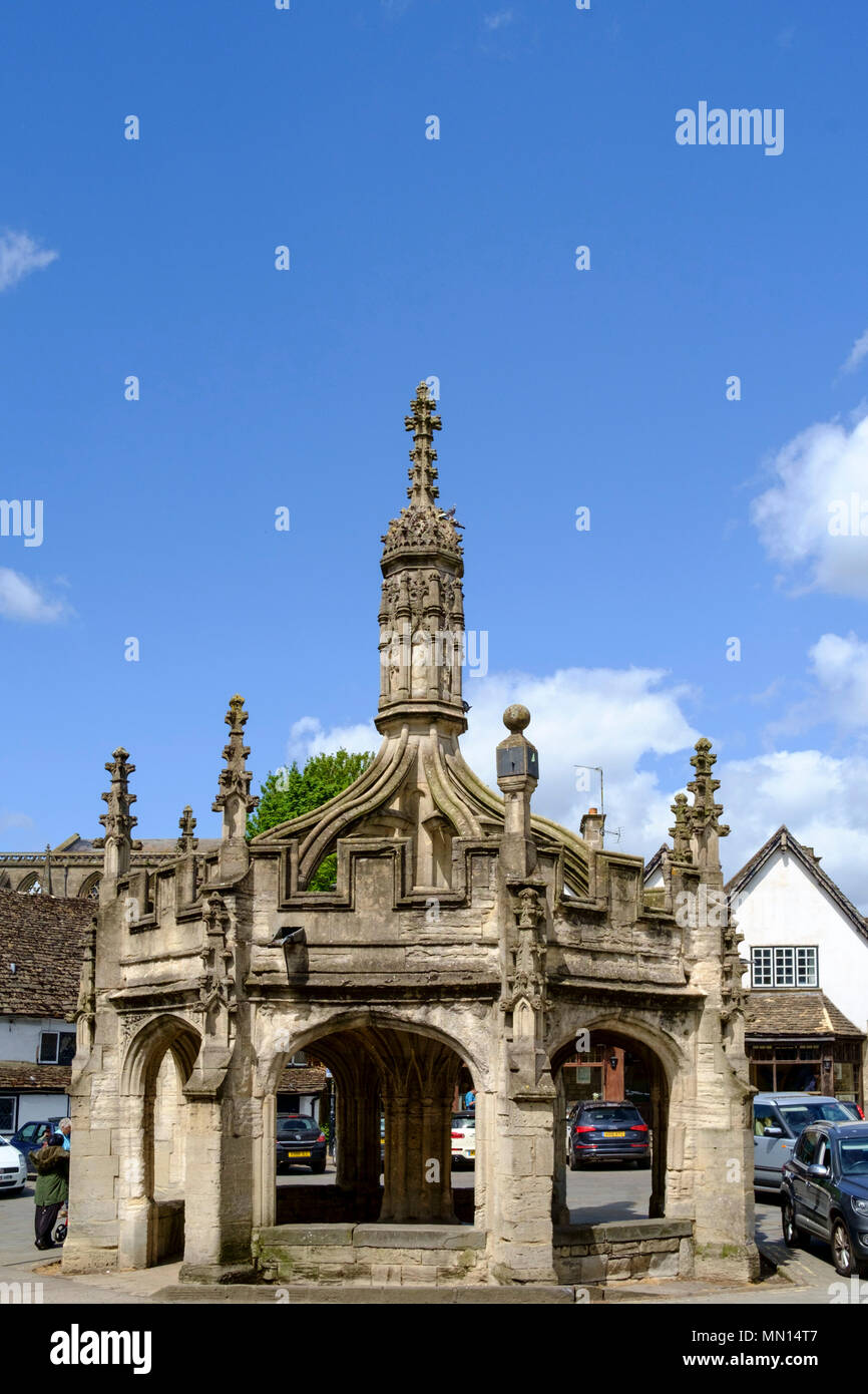 Malmesbury, Wiltshire Stadt. Die Market Cross Stockfoto