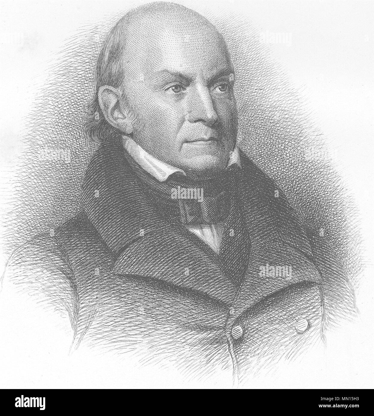 Politik. John Quincy Adams c 1880 alte antike vintage Bild drucken Stockfoto