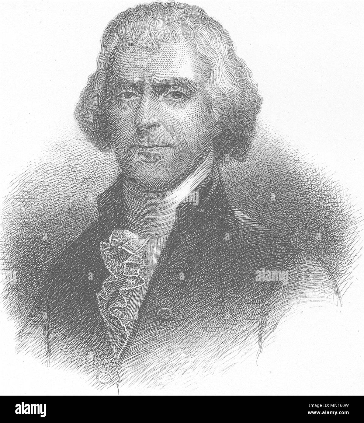 Politik. Thomas Jefferson c 1880 alte antike vintage Bild drucken Stockfoto