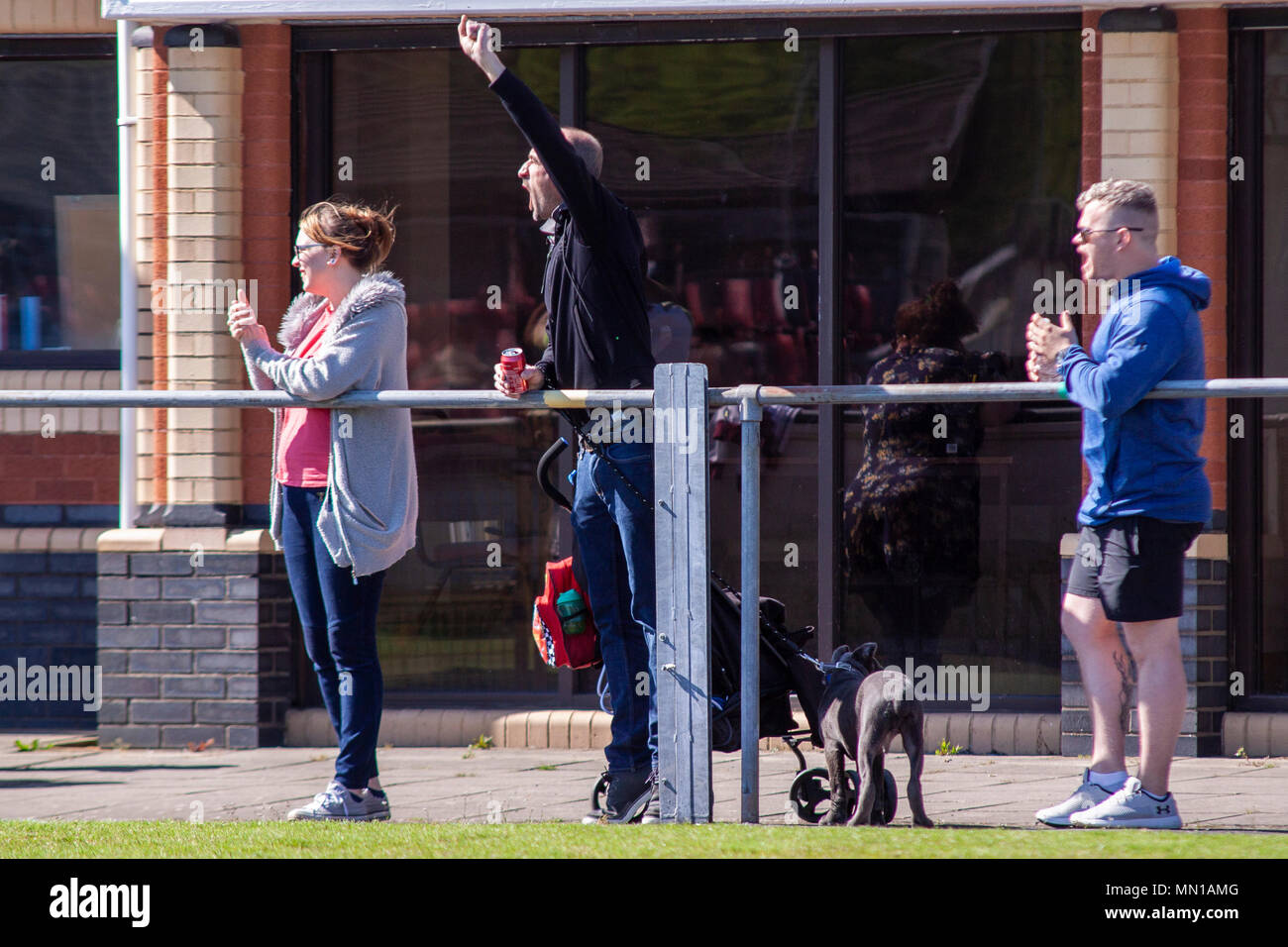 Llanelli, Wales. 13. Mai, 2018. West Wales Räuber host Doncaster an Stebonheath Park im Betfred Liga ein. Lewis Mitchell/Alamy Leben Nachrichten. Stockfoto