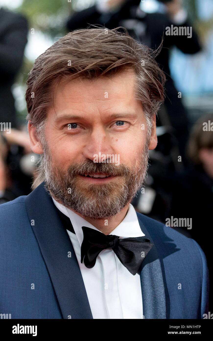 Cannes, Frankreich. 13. Mai, 2018. Nikolaj Coster-Waldau besucht die Premiere von "Friss oder Stirb" während der 71St Cannes Film Festival im Palais des Festivals in Cannes, Frankreich, am 13. Mai 2018. | Verwendung der weltweiten Kredit: dpa/Alamy leben Nachrichten Stockfoto