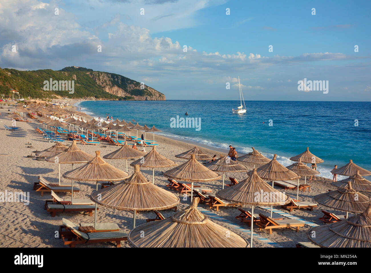 Dhermi Strand, Albanien Stockfoto