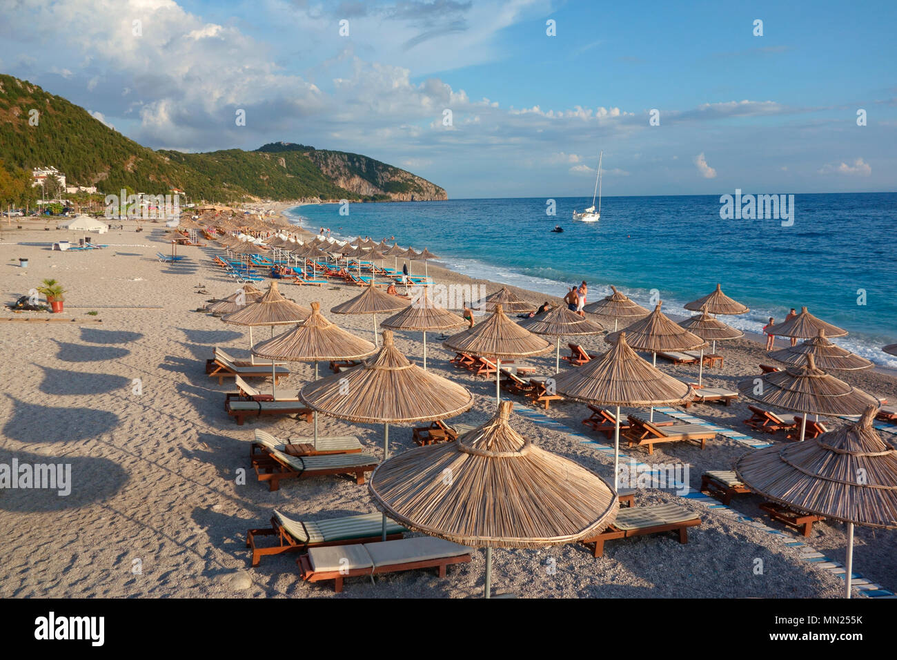 Dhermi Strand, Albanien Stockfoto