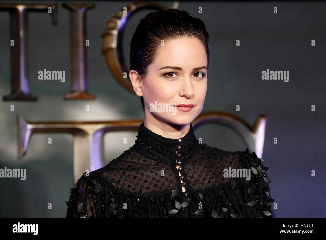 LONDON, ENGLAND - 15. NOVEMBER: Katherine Waterston die europäische Erstaufführung der "fantastischen Tieren besucht und wo sie zu finden' im Odeon Leicester Square am 15. November 2016 in London, England Stockfoto