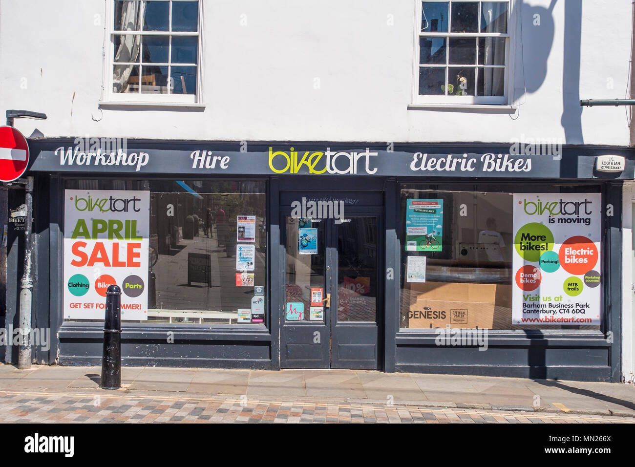 Palace Street, Kings Meile, Canterbury, BikeTart, Spezialist Bike Shop, Kent, England Stockfoto