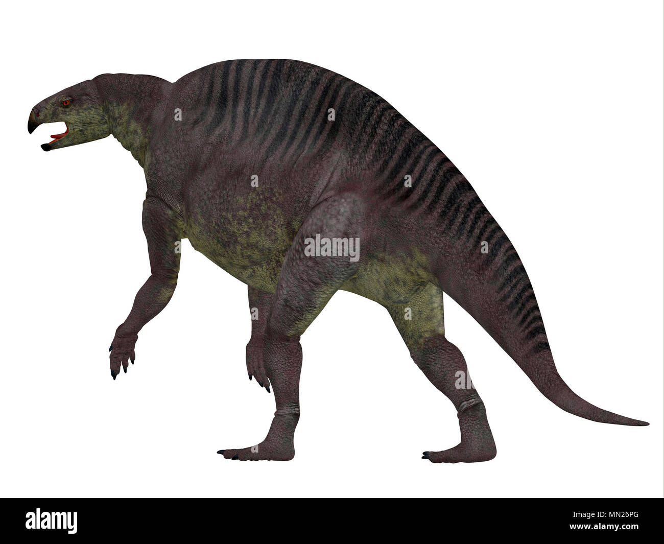 Lotosaurus Dinosaurier Schwanz - Lotosaurus poposauroid adentis war ein pflanzenfressende Dinosaurier, die in der Volksrepublik China während der Trias lebte. Stockfoto
