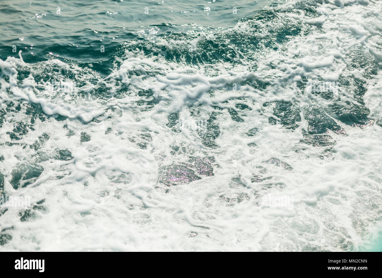 Hintergrund Bild von Aqua Wasser Meeresoberfläche Stockfoto