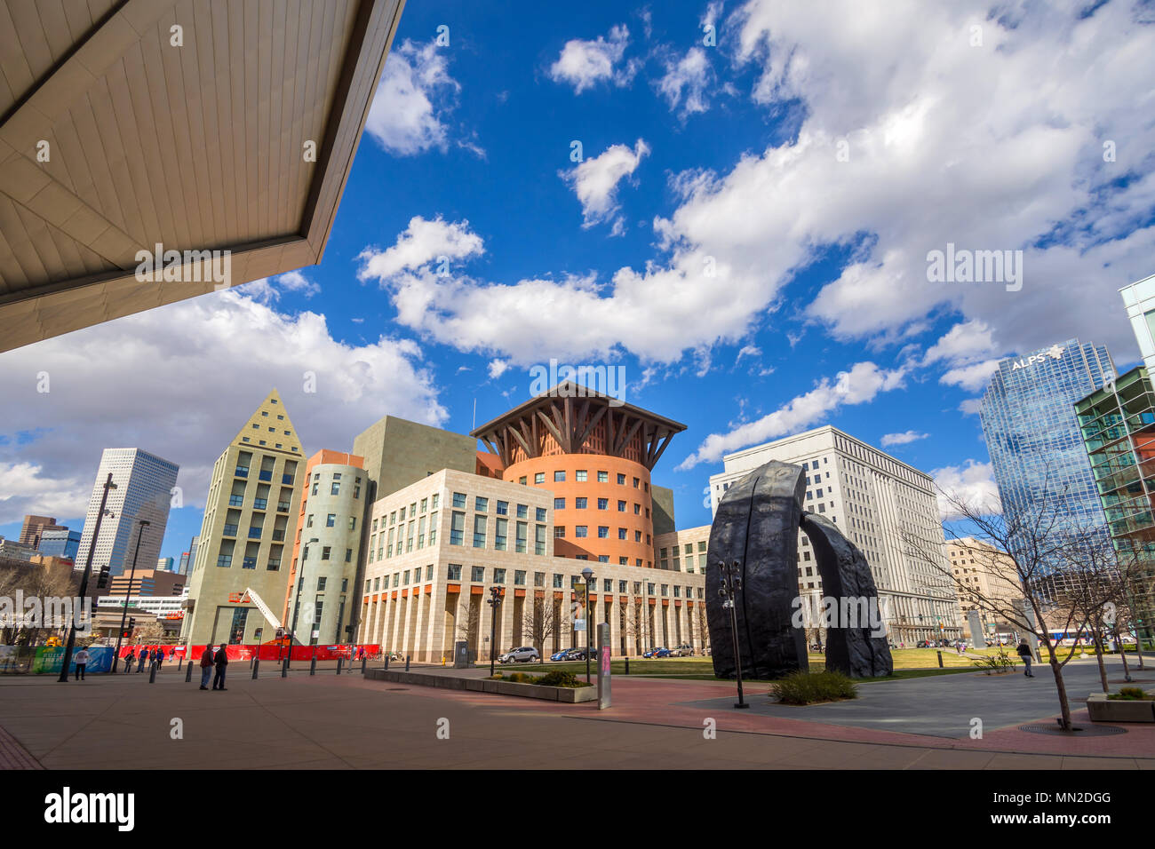 Die Innenstadt von Denver, Colorado, USA. Stockfoto