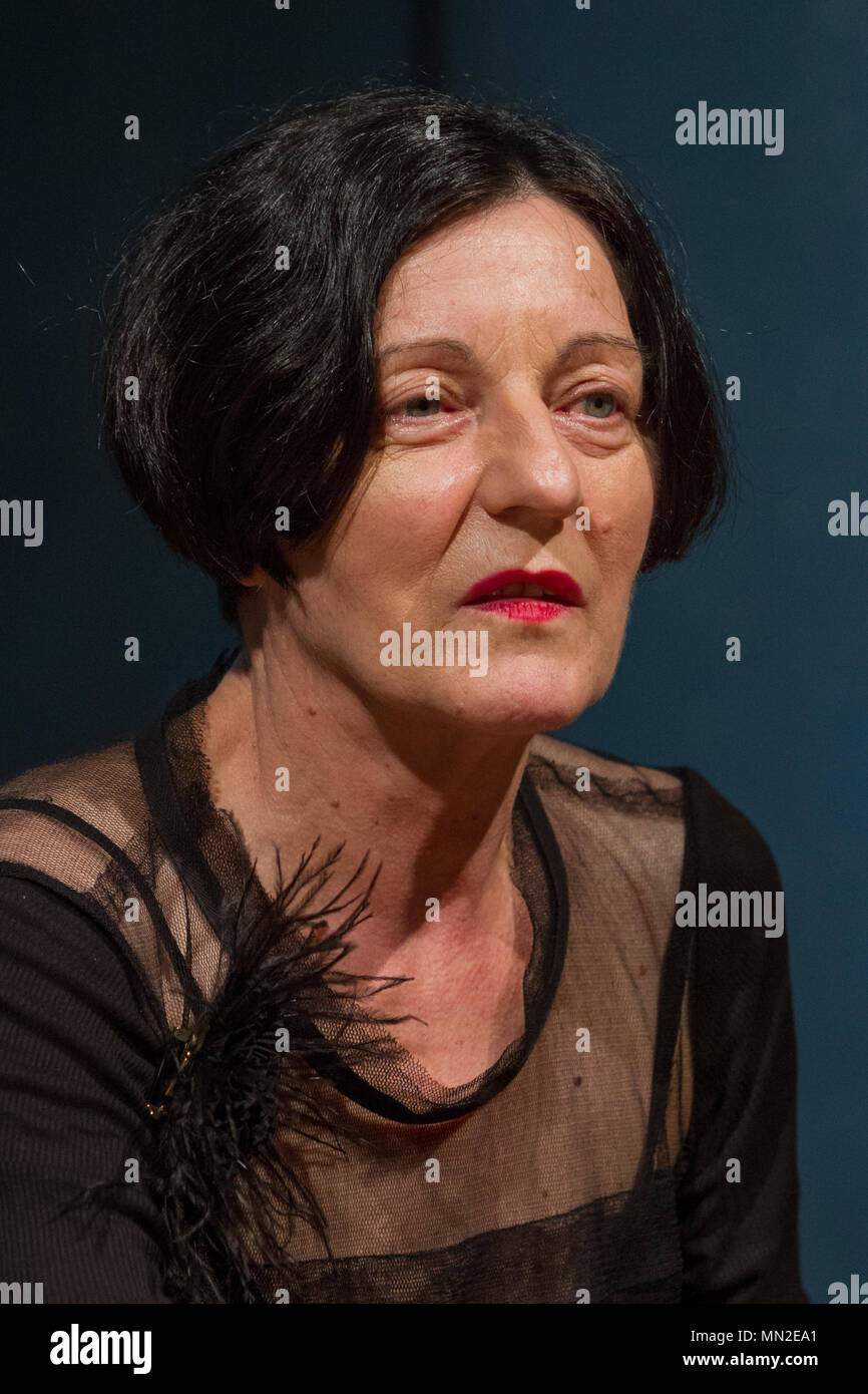 Turin, Italien. 13. Mai, 2018. Torino, Italien. 13. Mai 2018. Deutsche Schriftstellerin Herta Müller (Herta Müller), Gewinner des Nobelpreises 2009 in der Literatur ist Gast von Torino 2018 Buchmesse. Credit: Marco Destefanis/Pacific Press/Alamy leben Nachrichten Stockfoto