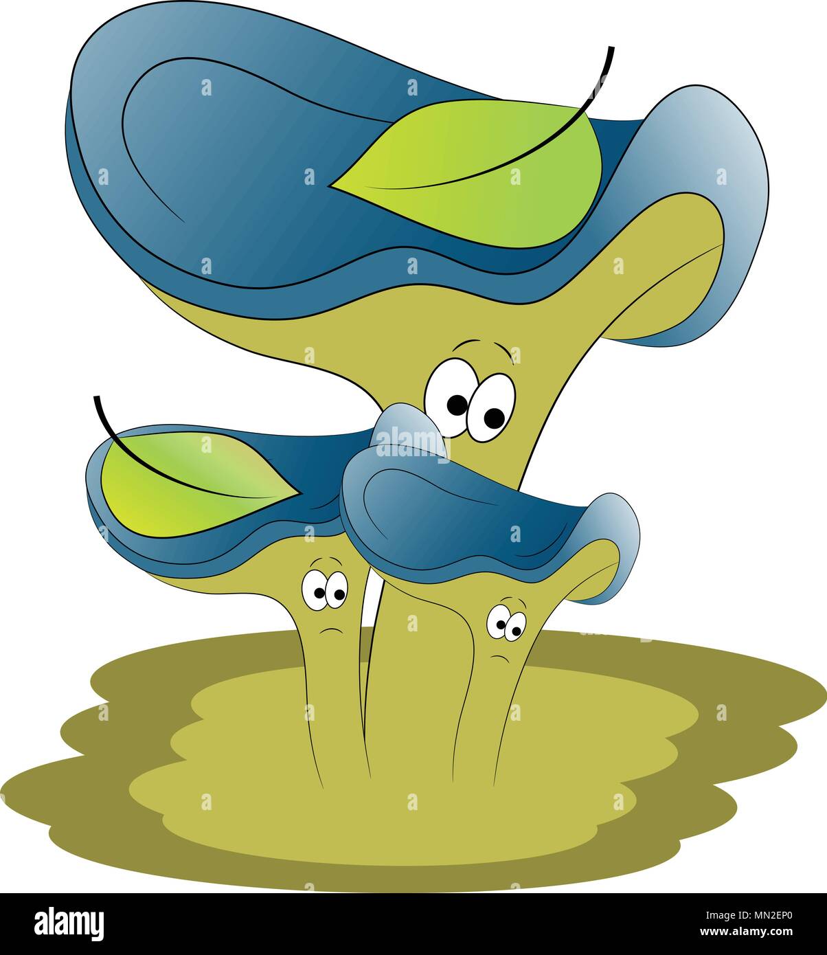 Lustige pilze cartoon -Fotos und -Bildmaterial in hoher Auflösung – Alamy