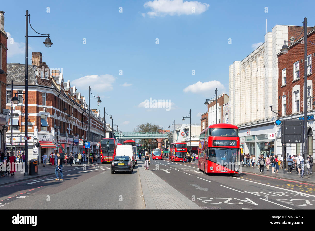 Brixton Road, Brixton, London Borough of Lambeth, Greater London, England, Vereinigtes Königreich Stockfoto