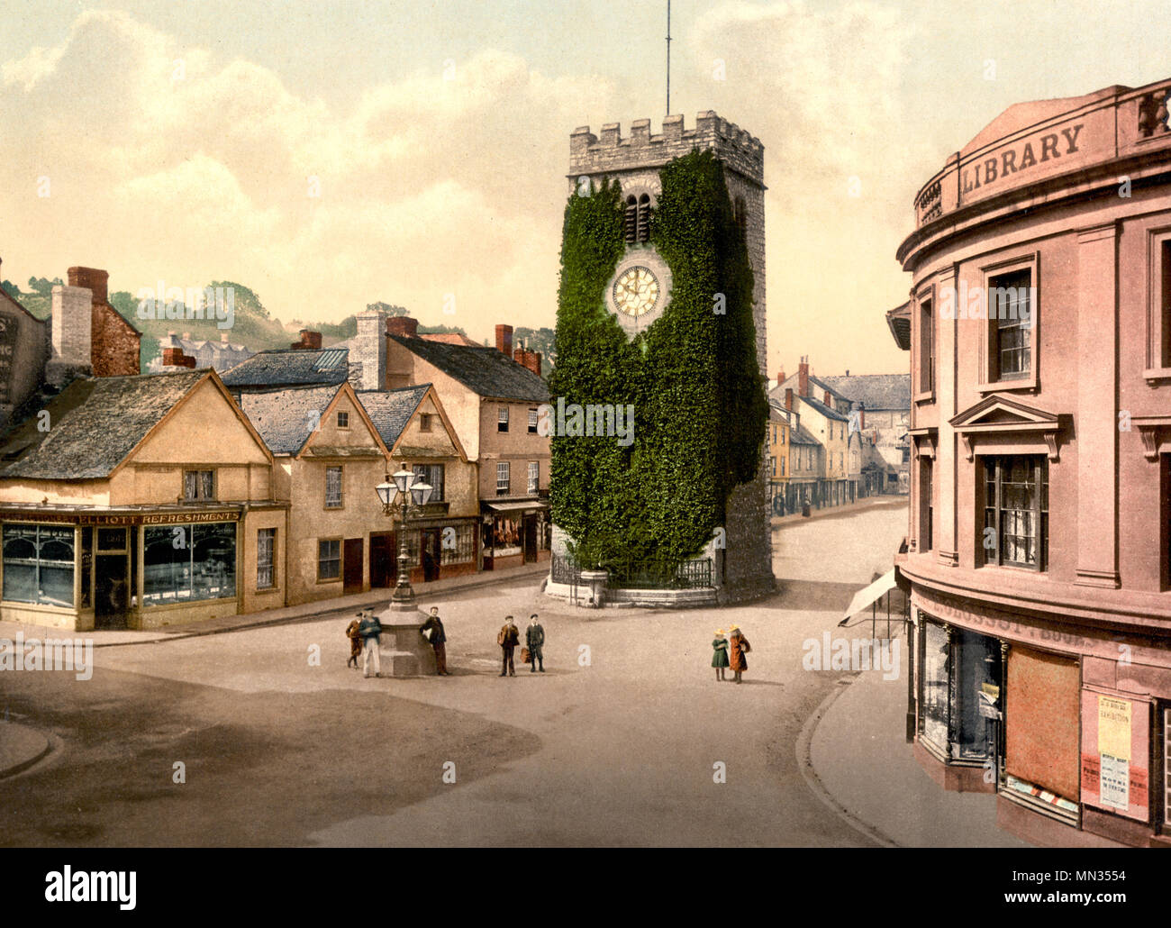 Der Turm, Newton Abbott, England, um 1900 Stockfoto