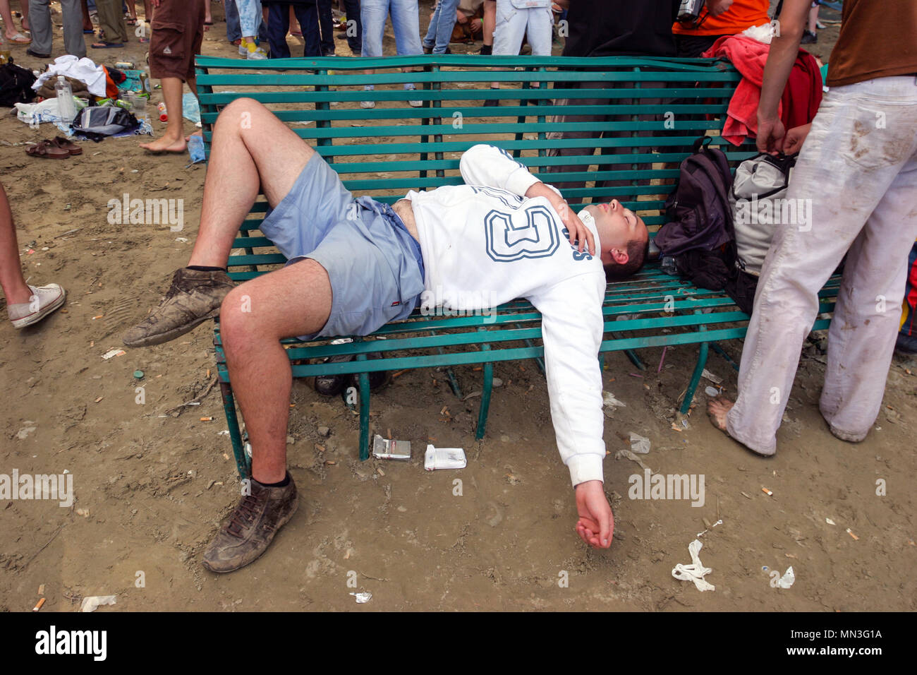 Dance Arena am Exit Festival 2005, novi-sad Serbien. Stockfoto