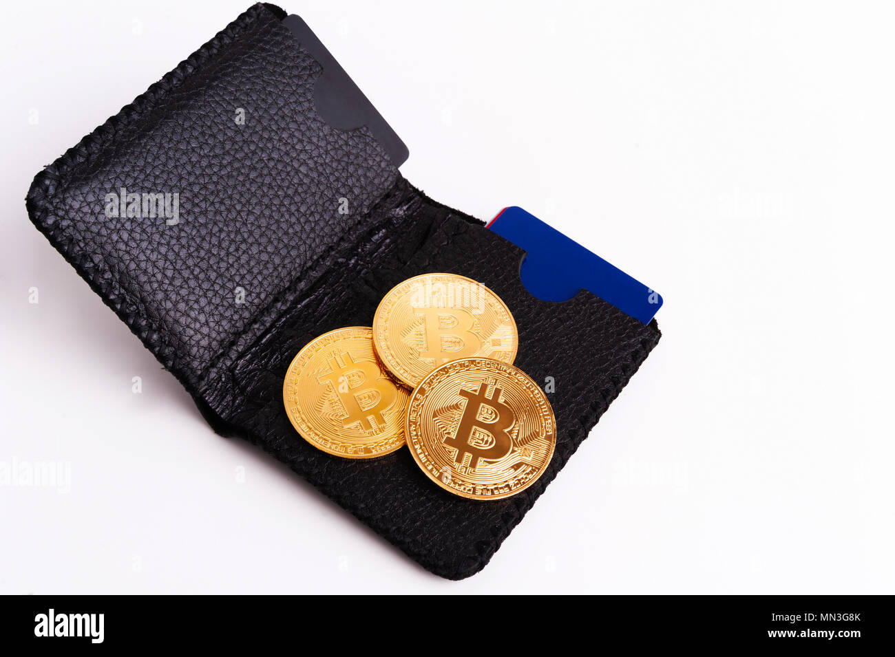 Virtuelle Wahrung Wallet Bitcoin Gold Coin Und Gedruckten - 