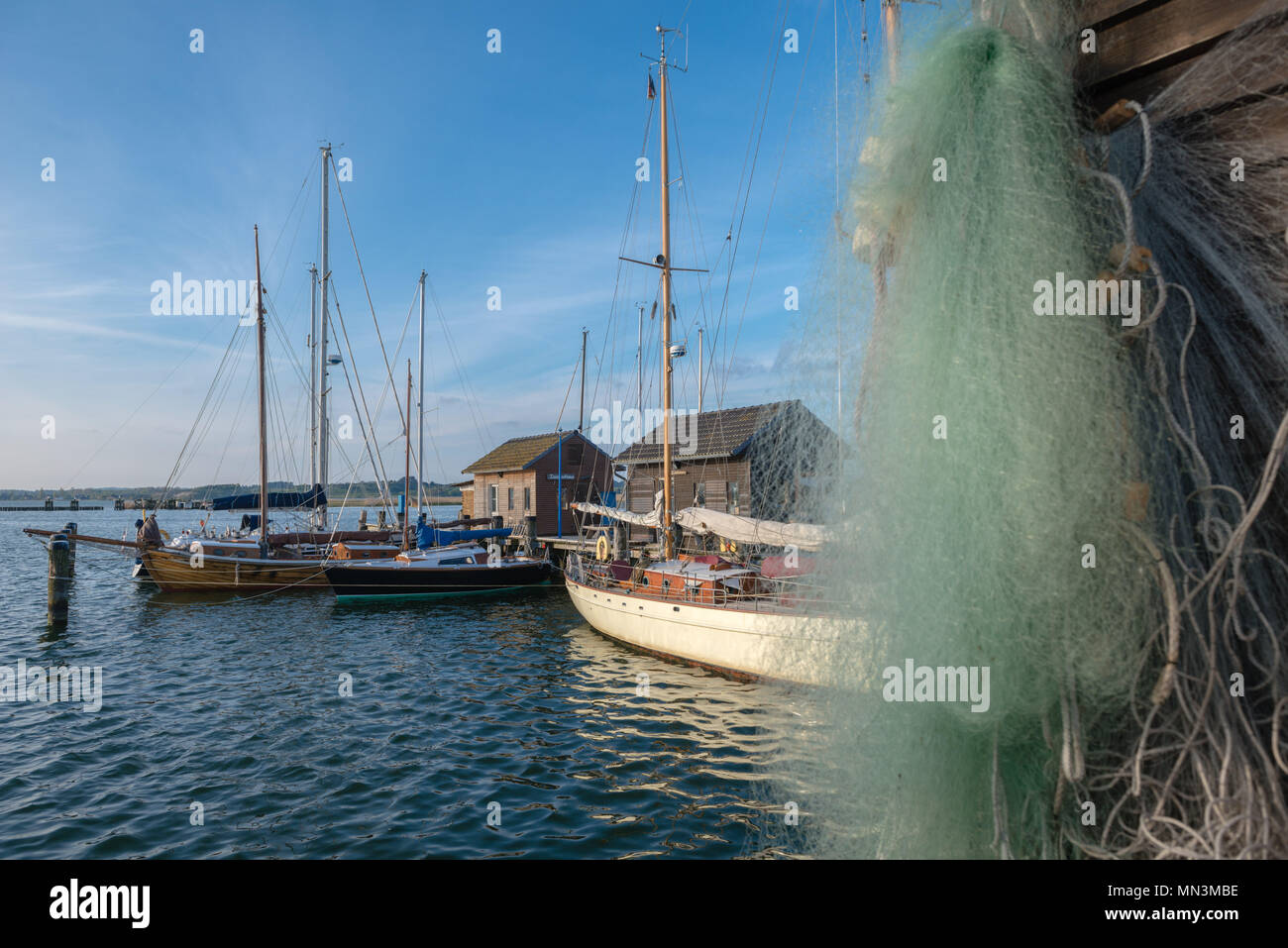 Hafen von Gager, Insel Rügen, Ostsee, Mecklenburg-Vorpommern, Deutschland Stockfoto