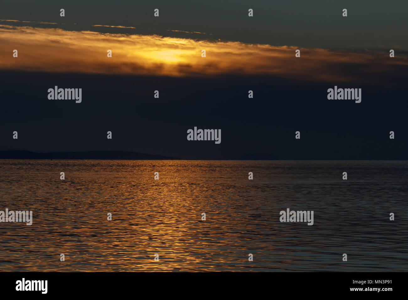 Sonnenuntergang Wolkenbildung Stockfoto