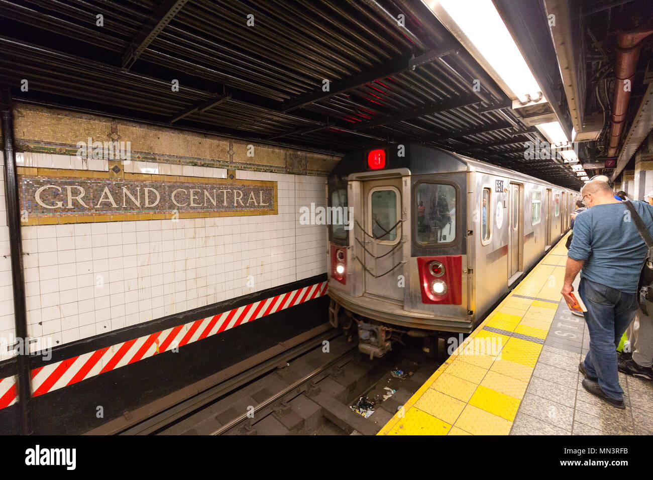 Grand Central U Bahn Station New Yorker U Bahn Midtown New York City Usa Stockfotografie Alamy