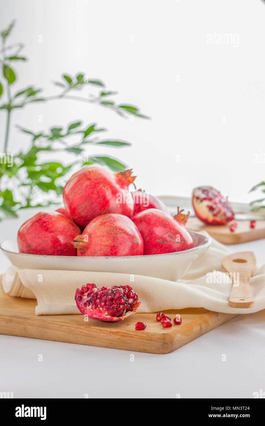 Granatapfel Samen Stockfoto