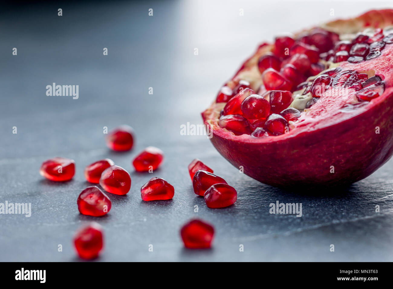 Granatapfel Samen Stockfoto