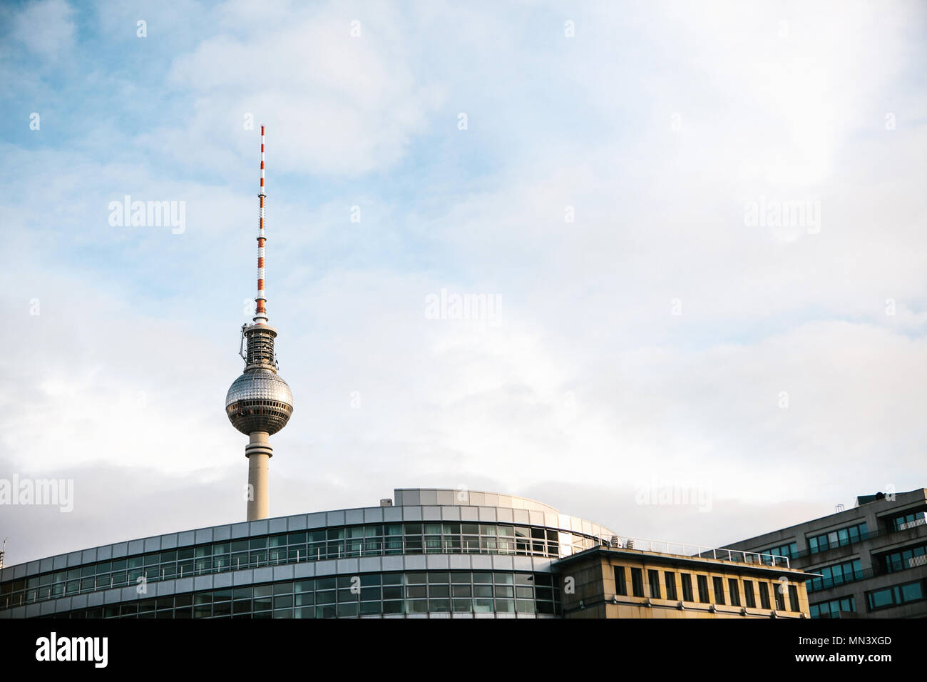 Berliner Fernsehturm oder TV-Tower Stockfoto