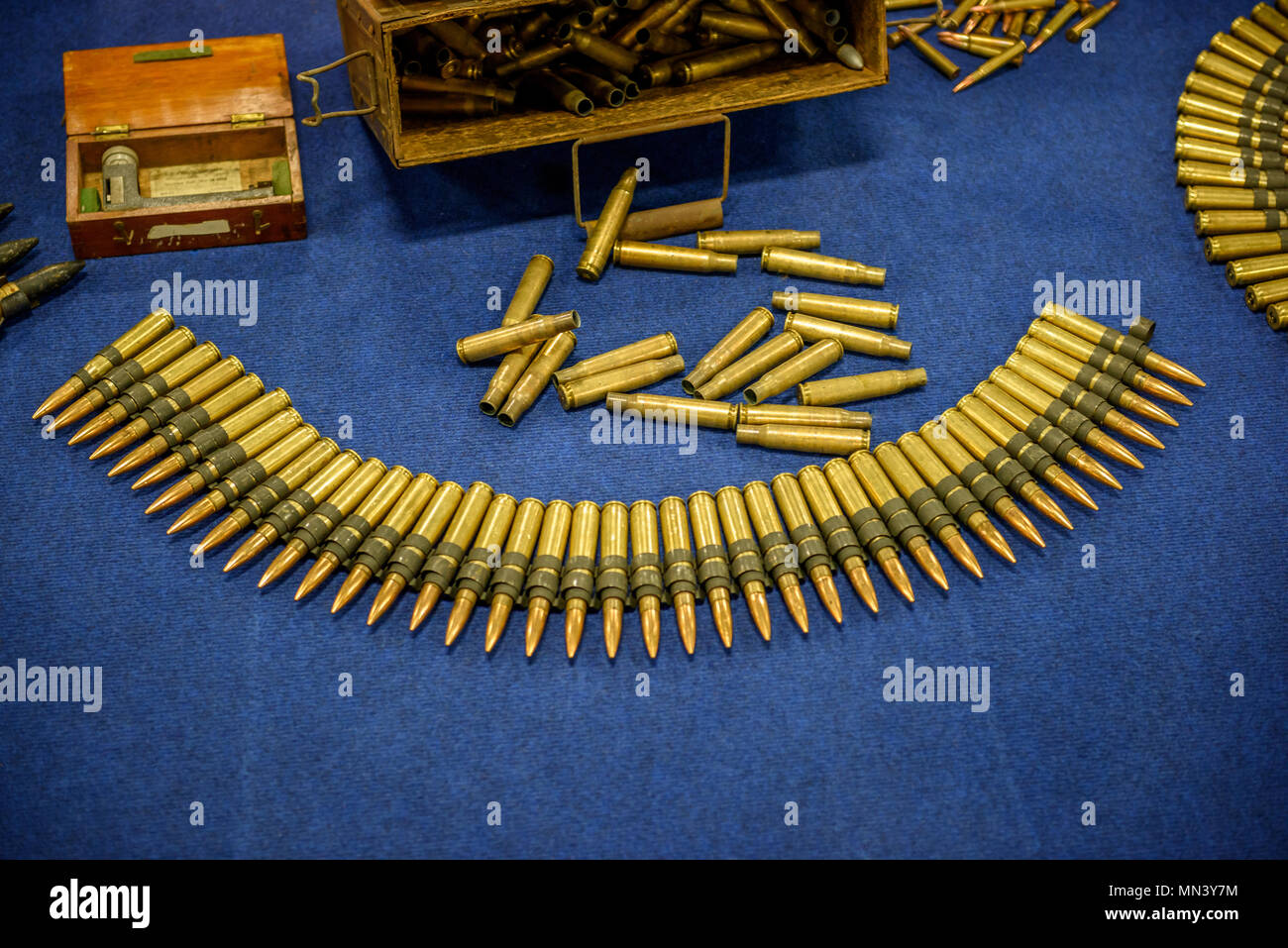 Mit Kugeln und Kugeln in loser Schüttung Band. Die britische Aufnahmen zeigen. Stockfoto