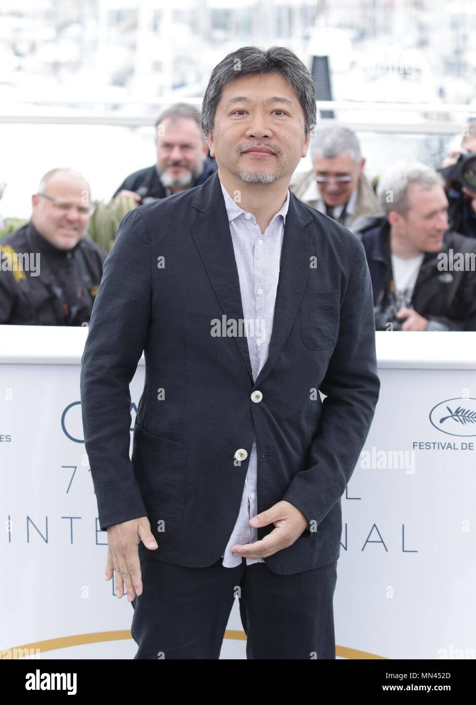 HIROKAZU KOREEDA, LADENDIEBE, Fotoshooting. 71 ST CANNES FILM FESTIVAL, Cannes, Frankreich, 14. Mai 2018 Stockfoto