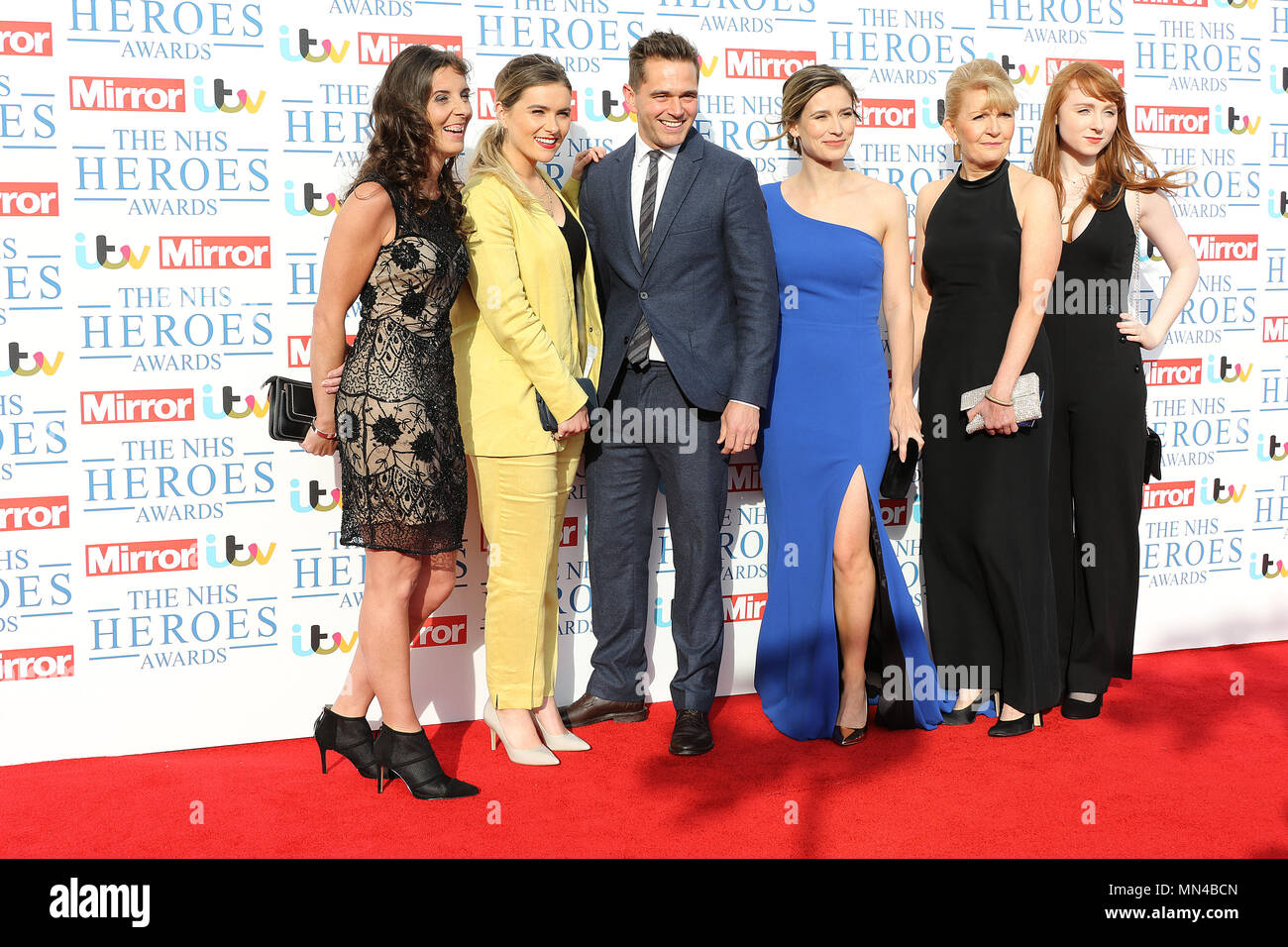 London, Großbritannien. 14 Mai, 2018. Chelsea Halfpenny, Michael Stevenson, Charlotte Salz, Cathy Shipton, Michelle Fox, NHS Helden Awards, Hilton London, London, Großbritannien, 14. Mai 2018, Foto von Richard Goldschmidt Credit: Rich Gold/Alamy leben Nachrichten Stockfoto