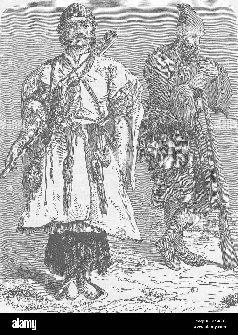 IRAN. Lour und Baktyaree. Arten der wandernde Stämme von Persien (Iran) 1891 Stockfoto