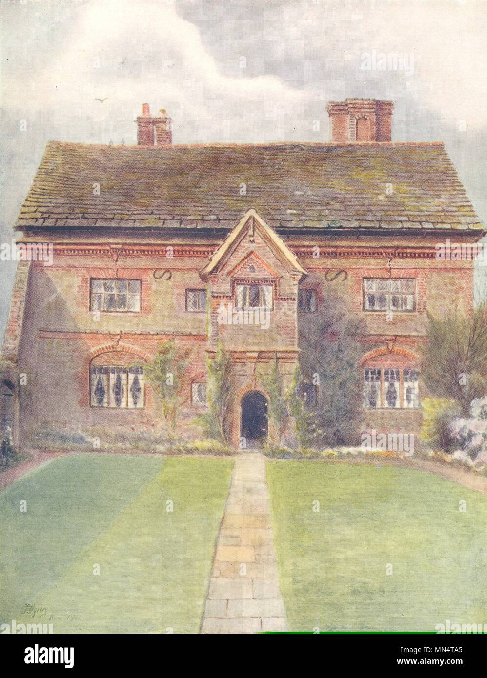 ABINGER eine WOTTON. Crossway's Farm. Surrey 1914 alte antike Bild drucken Stockfoto