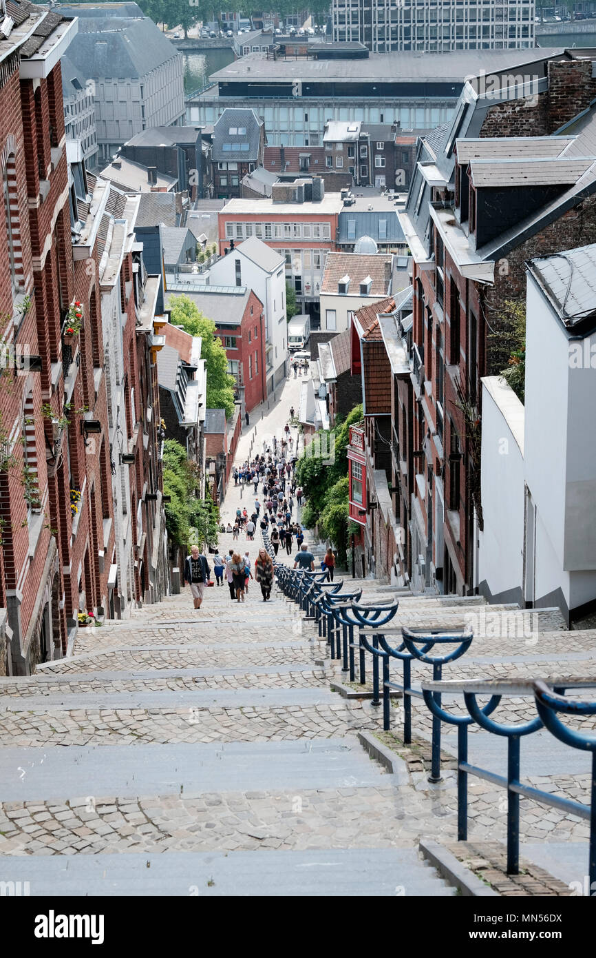 Montagne De Bueren Lüttich Belgien Die Steilen 374
