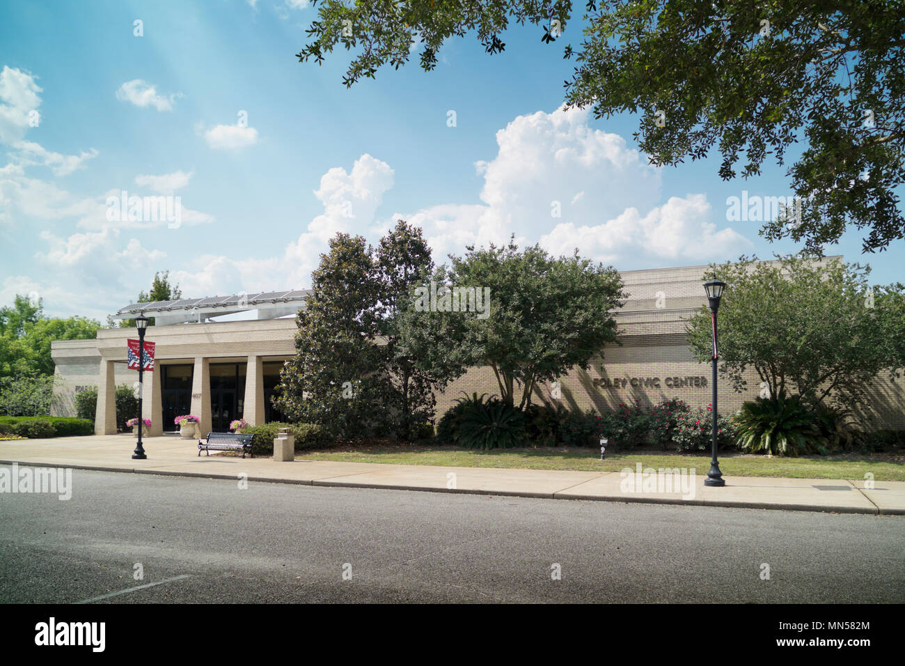 Civic Center und City Hall, Foley, Alabama Stockfoto