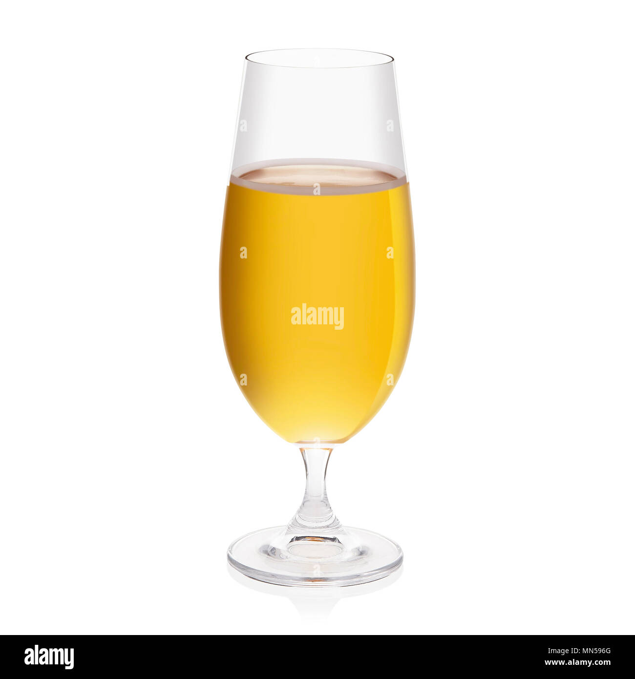 Kristall Glas Bier trinken Stockfoto