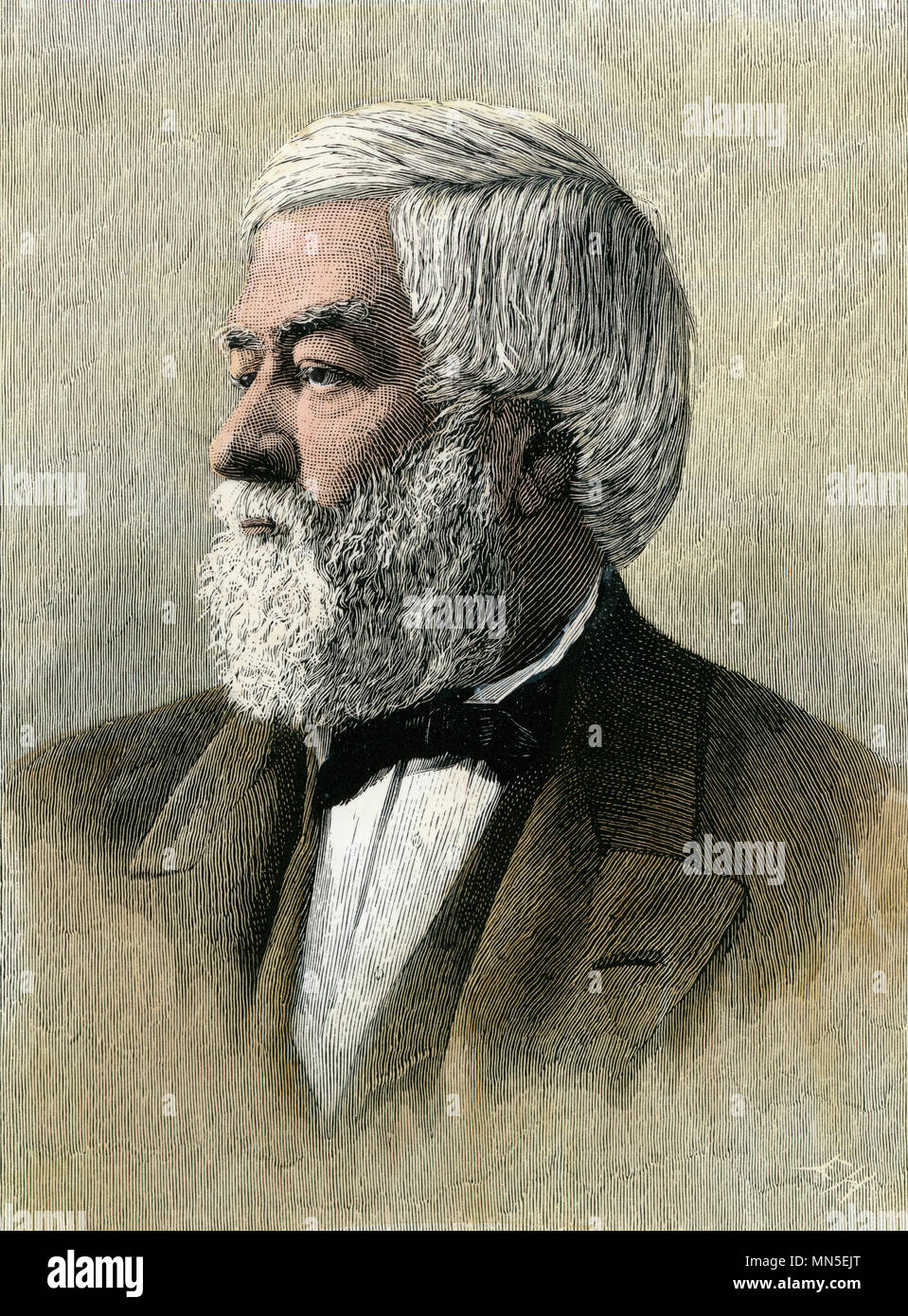 Cassius Marcellus Clay, südlichen Wahrheit und US-Diplomat. Hand - farbige Holzschnitt Stockfoto