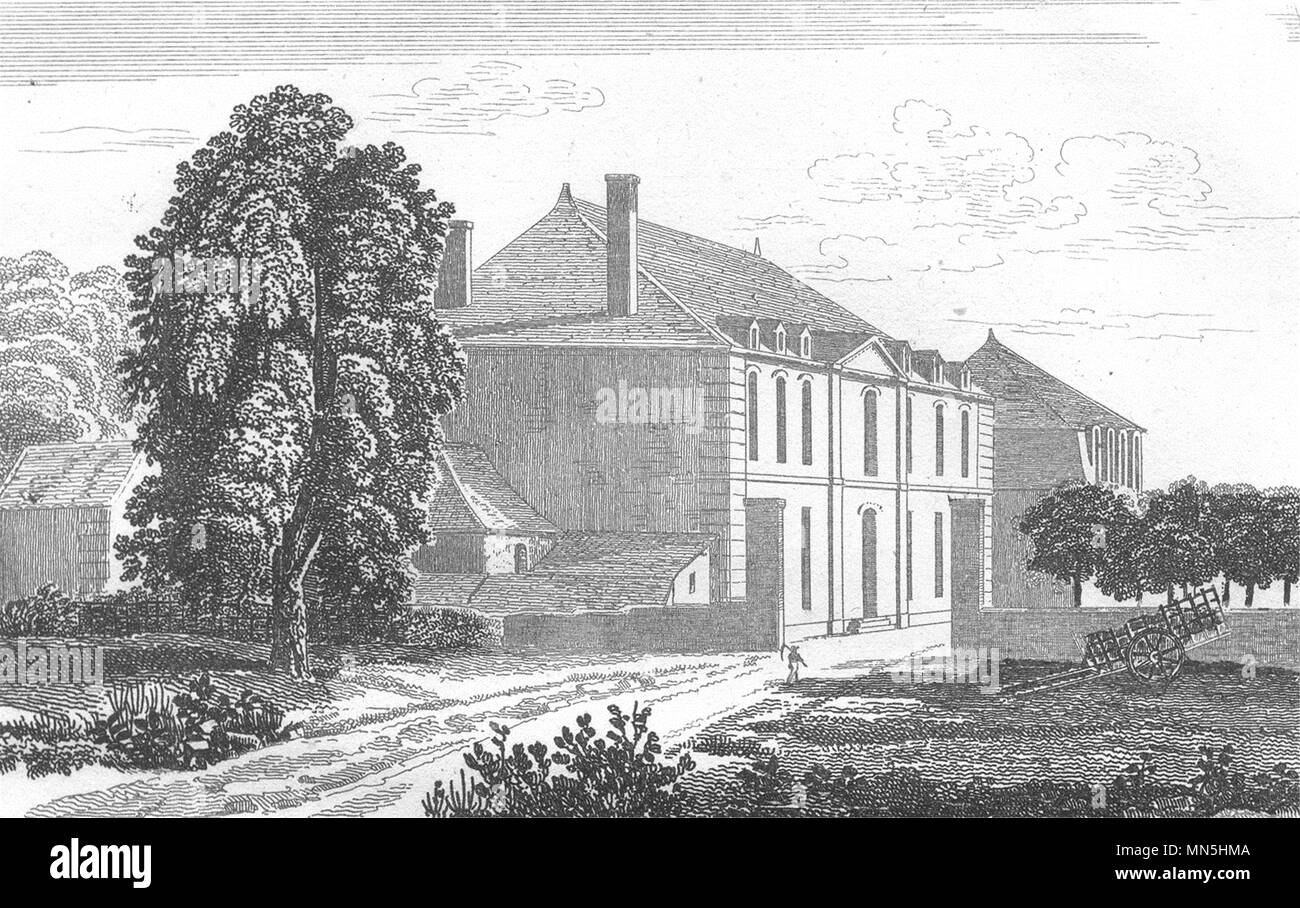ORNE. Les Forges, Ancienne habitation de Catinat 1835 alten, antiken Drucken Stockfoto