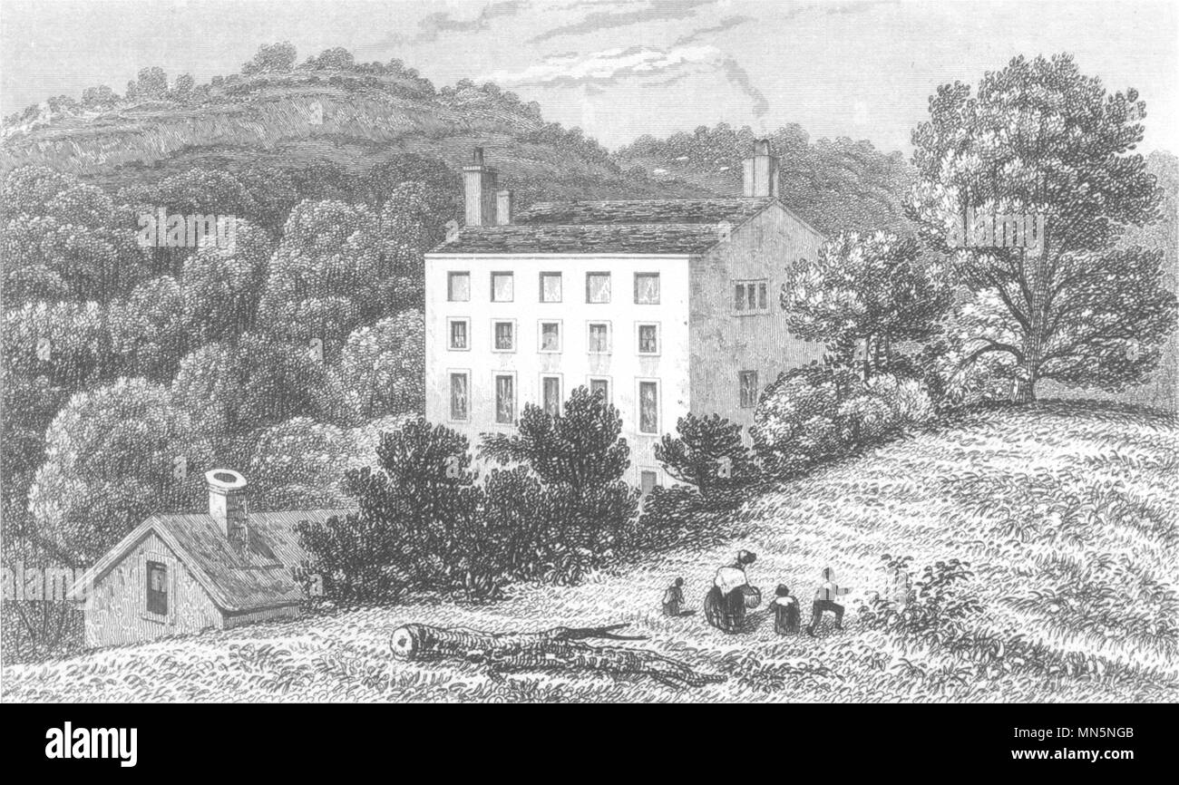 WESTERHAM. Quebec House, dem Geburtsort von General Wolfe. Kent. DUGDALE c 1840 Stockfoto