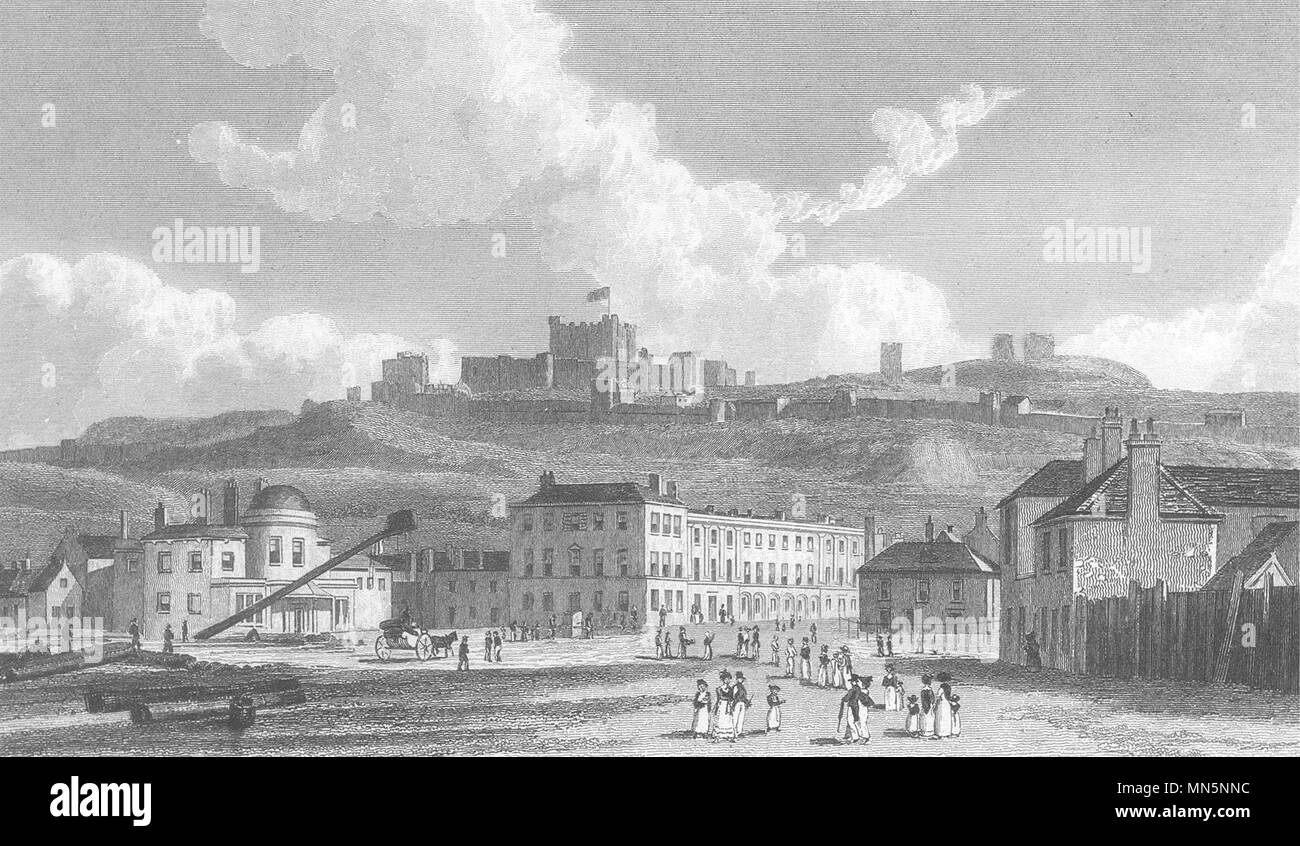 KENT. Dover. Gute Stahl Gravierte anzeigen. (Westall) 1832 alten, antiken Drucken Stockfoto