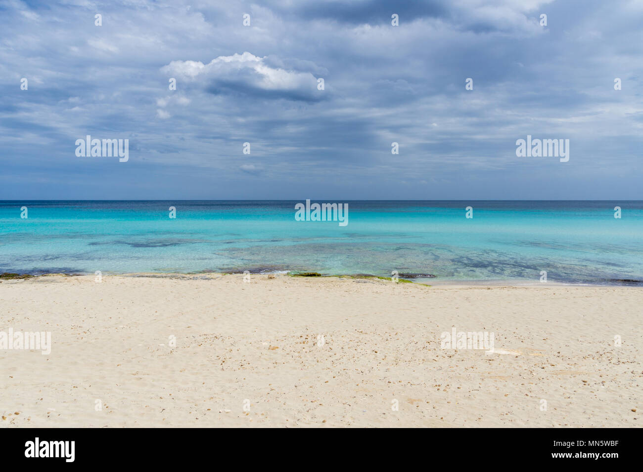 Mallorca, Urlaub sand Strand mit Sonne und Wasser perfekt Stockfoto