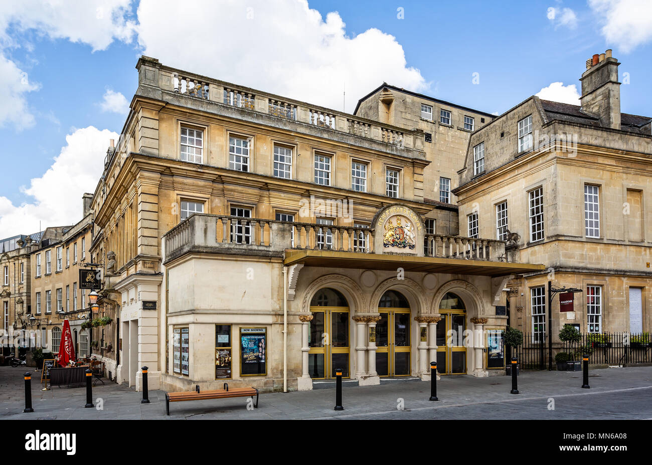 Das Theatre Royal in Bad in Sawclose, Badewanne, Somerset, UK am 13. Mai 2018 getroffen Stockfoto